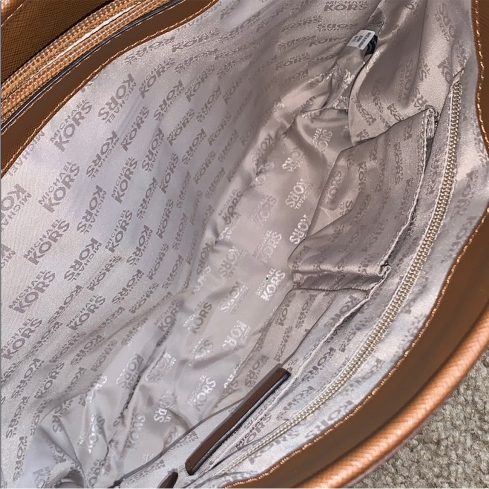 Michael Kors Tan and Mauve Tote Bag - Picture 7 of 7